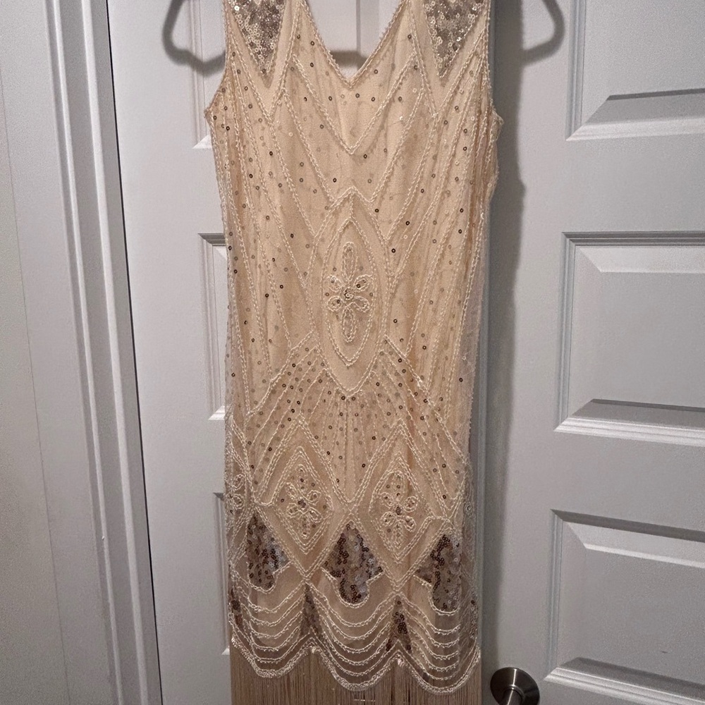 Elegant Beaded Flapper Dress